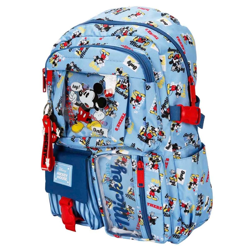 Dısney Mickey Mouse Desenli Mavi Okul Çantası