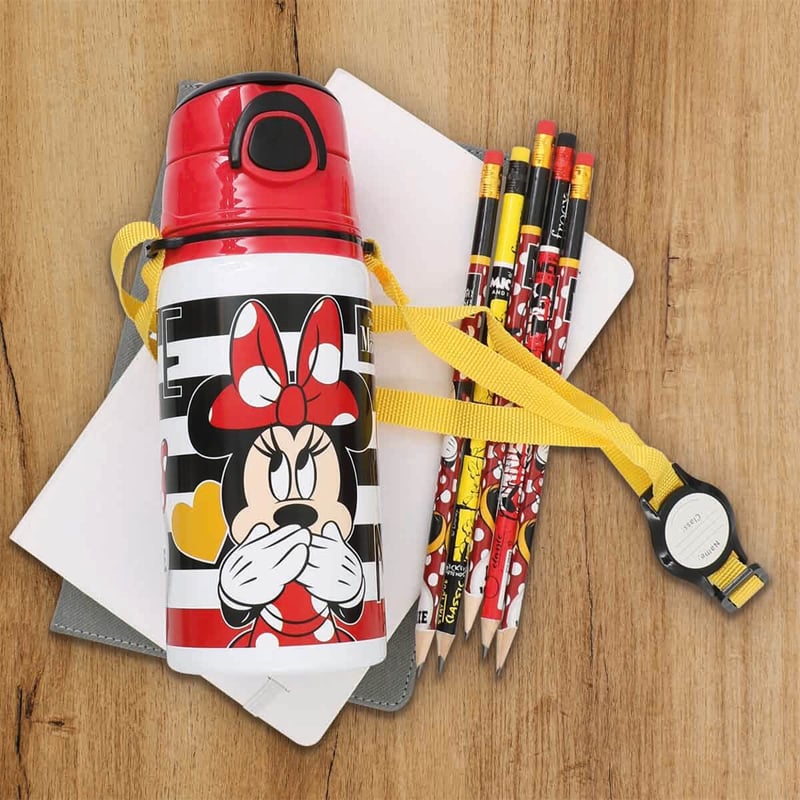 Disney Minnie Mouse Desenli Çelik Matara 500 ml
