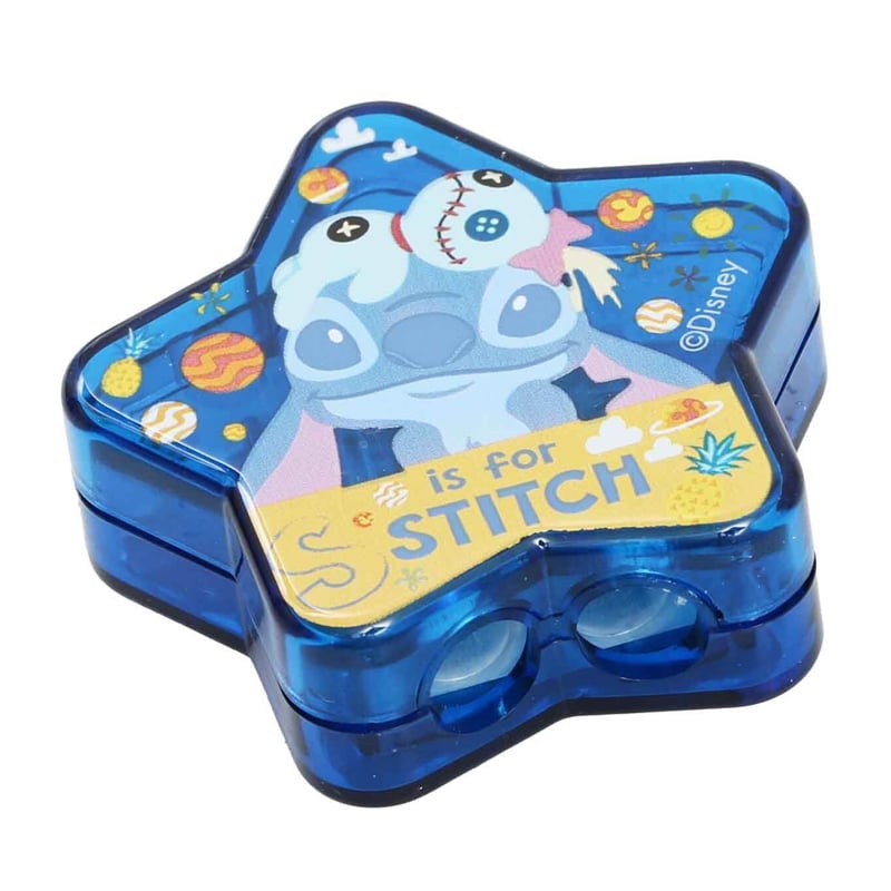 Dısney Stitch Desenli Yıldız Şekilli Hazneli Kalemtıraş