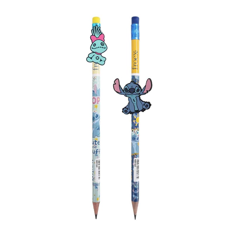 Dısney Stitch Figürlü Kurşun Kalem Seti