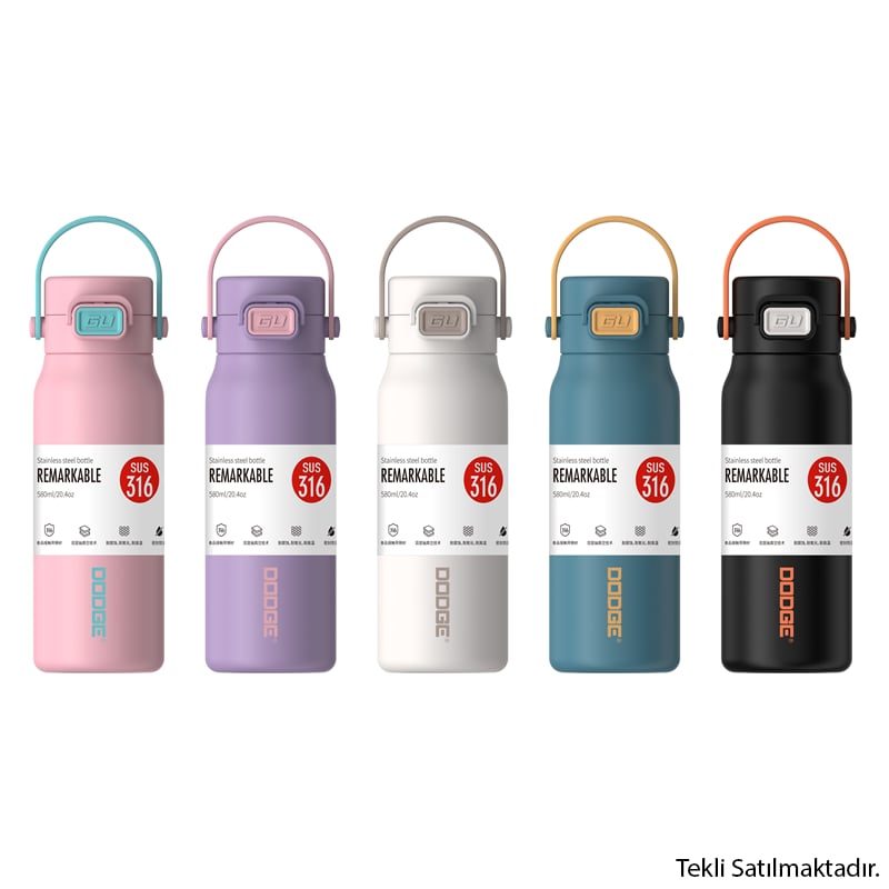 SulukDODGE MADERTN ÇELİK TERMOS MATARA 580 ML. (5 ASS.)6973236837549