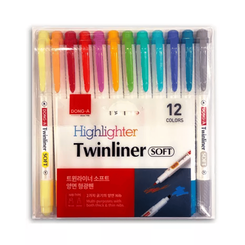 MarkasızDong-A Twinliner Soft Fosforlu Kalem Set 12 li359185