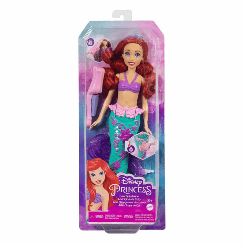 Disney Prenses Muhteşem Renk Değiştiren Saçlı Deniz Kızı Ariel Bebek HLW00