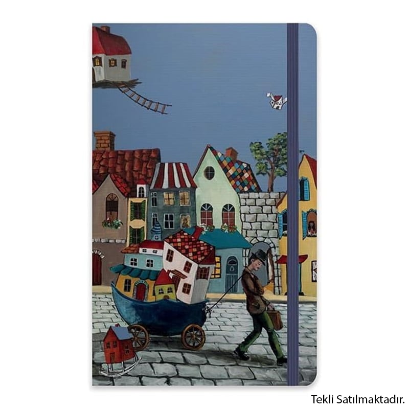 Ezo Sunal 13*21 80 Yp.Çizgili Ciltli Sert Kapak Defter