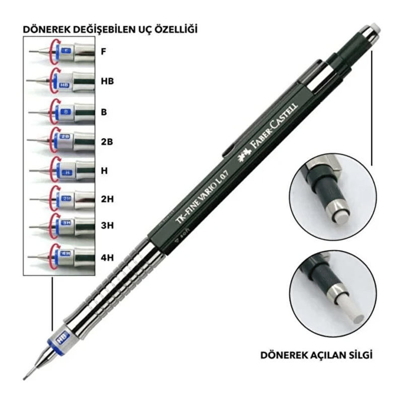 Faber-Castell Vario Lüx Versatil Uçlu Kalem 0.7mm