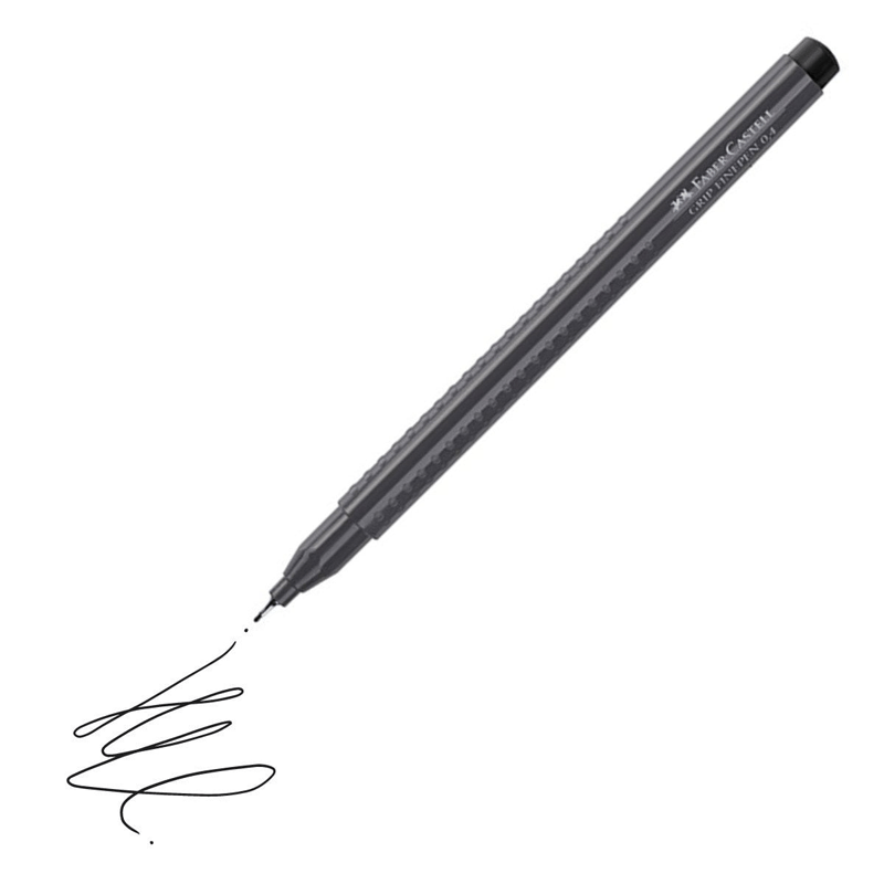 Faber Castell Grip Finepen 0.4 Keçeli Kalem Black