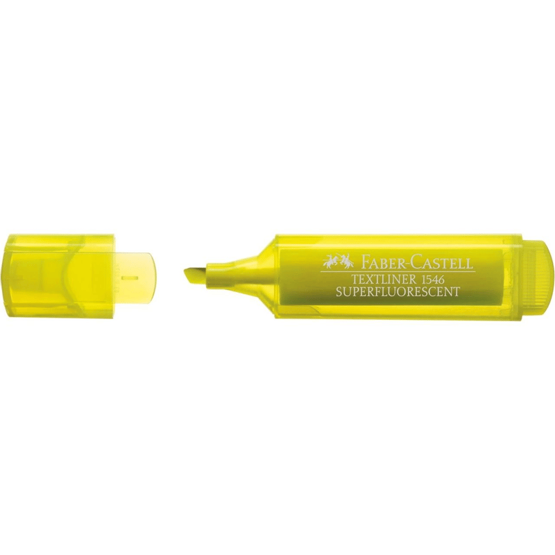 Faber-Castell Fosforlu Sarı Şeffaf Gövde