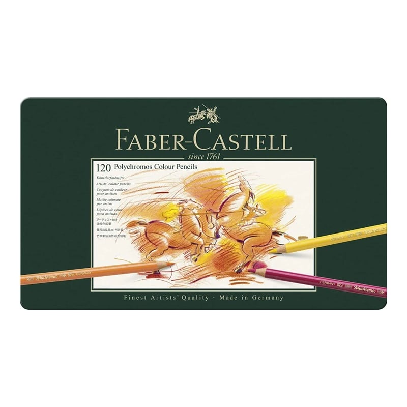 Faber-Castell 120 Renk Polychromos Kuru Boya Yeşil Seri