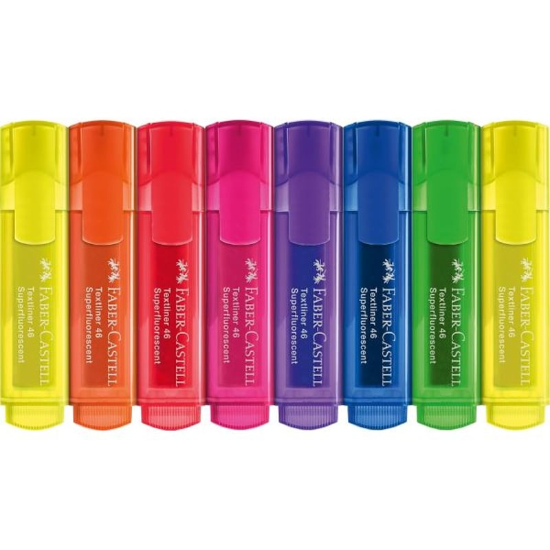 Faber-Castell Fosforlu Kalem 46 Şeffaf 8Li