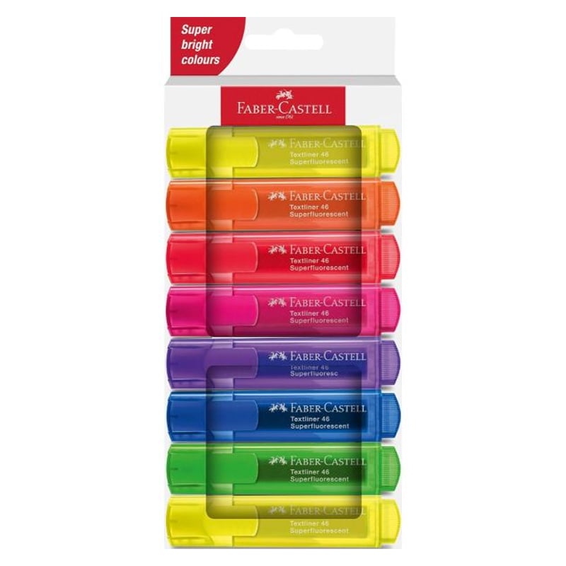 Faber-Castell Fosforlu Kalem 46 Şeffaf 8Li