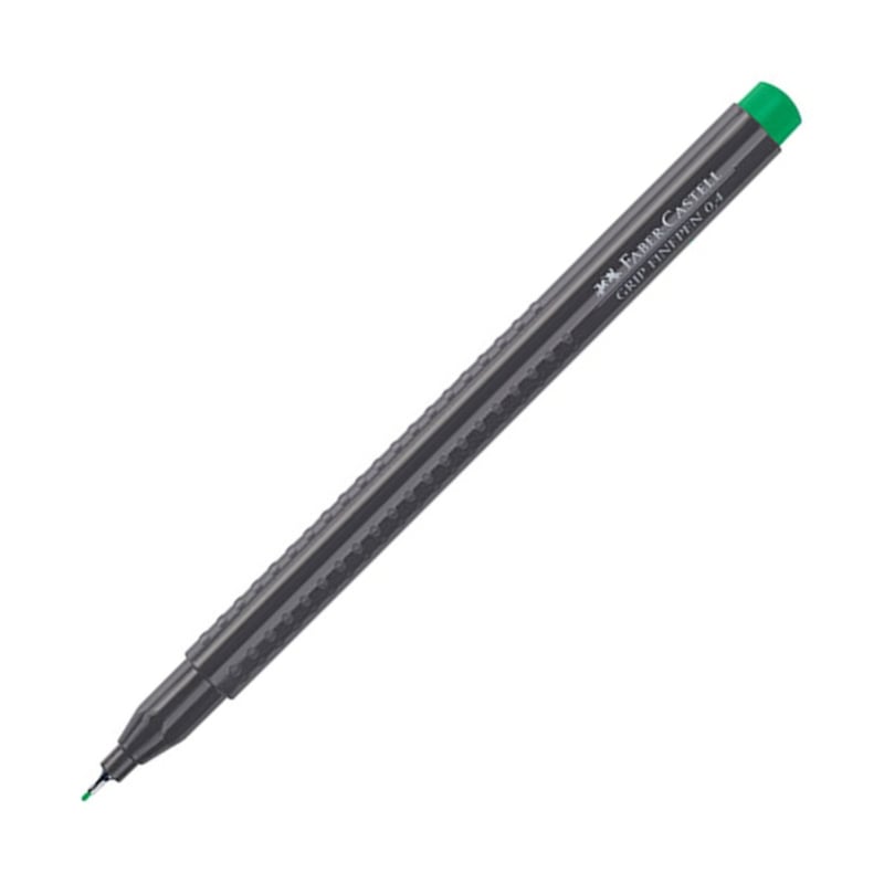 Faber Castell Grip Finepen 0.4 Keçeli Kalem Zümrüt Yeşil