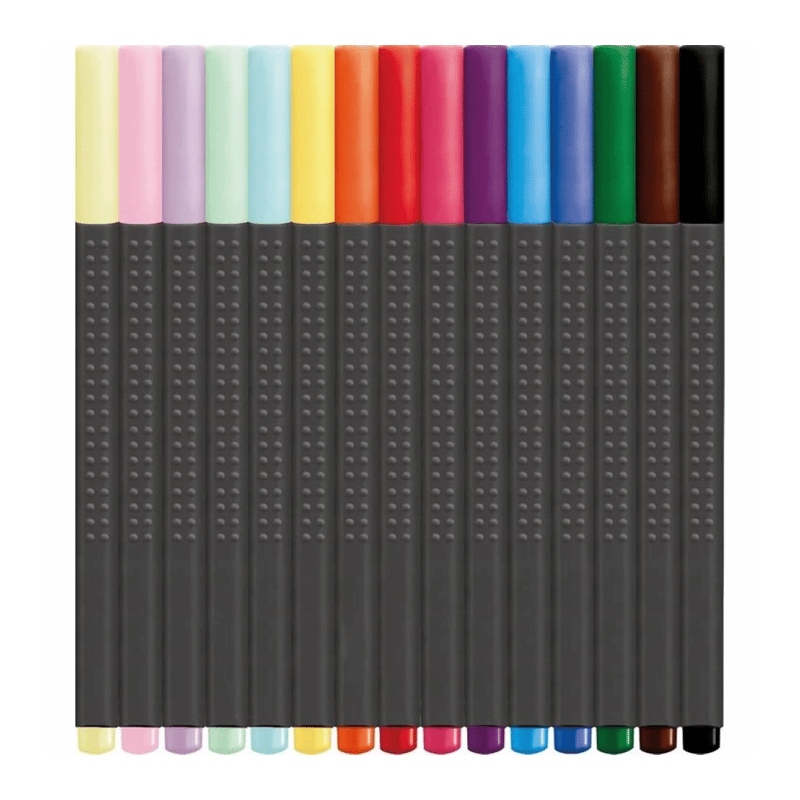 Faber-Castell Grip Finepen 15 Li Kutu Karışık Renk