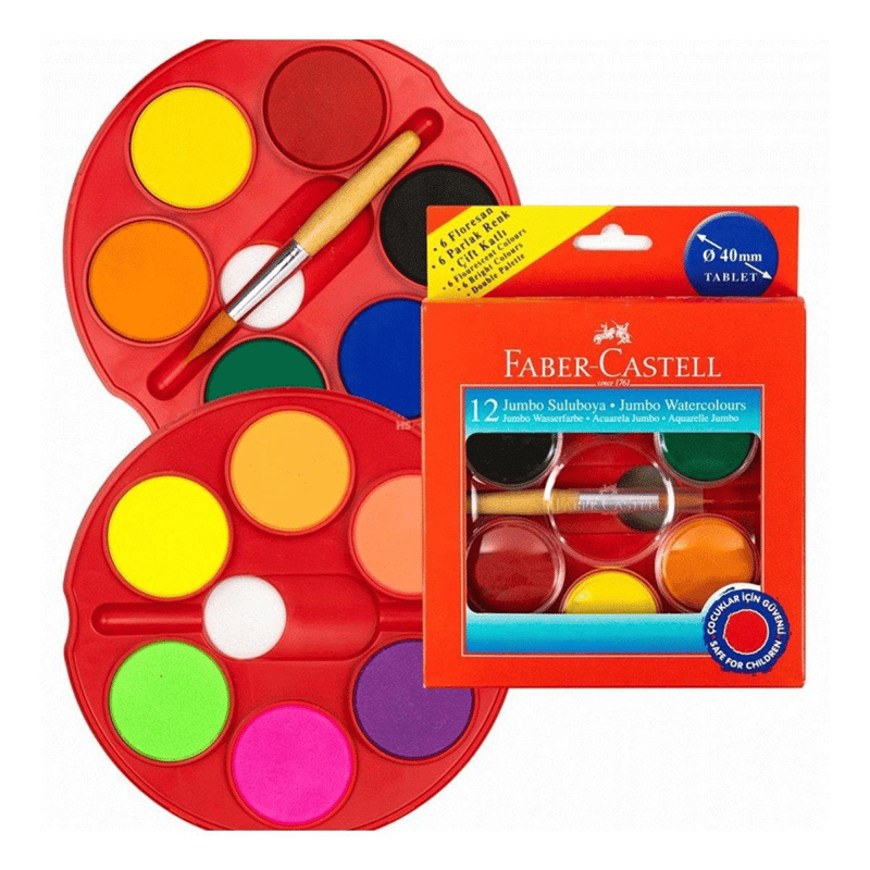 Faber-Castell Little Creatives Jumbo Suluboya 12li
