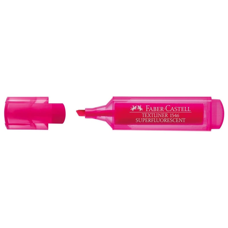 Faber Castell Şeffaf Gövde Fosforlu Kalem 1546 Pembe