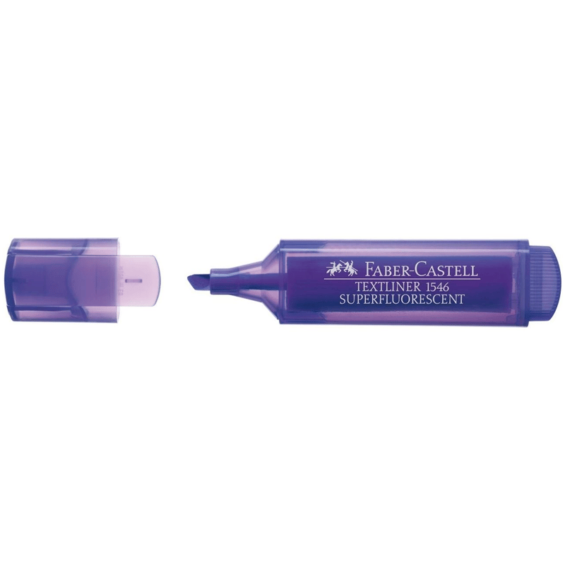Faber Castell Şeffaf Gövde Fosforlu Kalem 1546 Mor