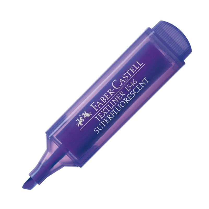 Faber Castell Şeffaf Gövde Fosforlu Kalem 1546 Mor