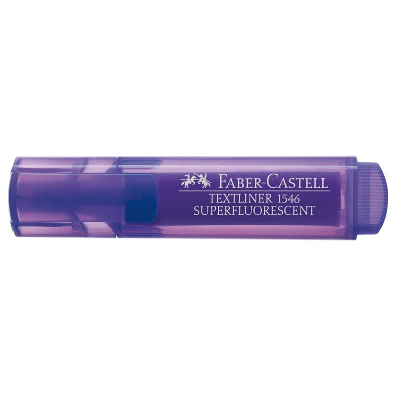Faber Castell Şeffaf Gövde Fosforlu Kalem 1546 Mor