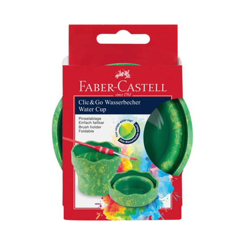 Faber-Castell Suluboya Suluğu, Click&Go Yeşil Marbl