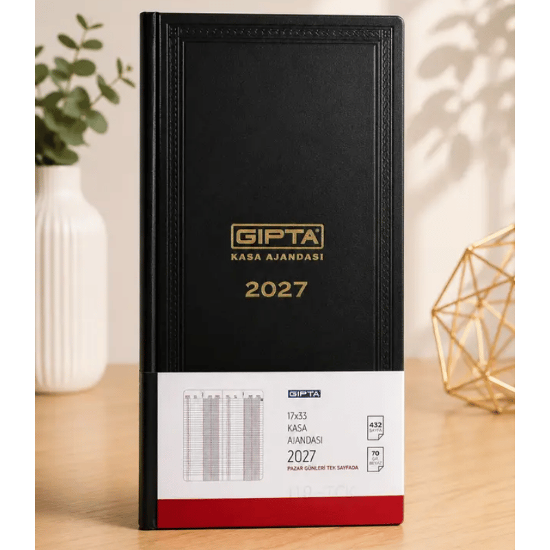 GIPTAGıpta 17X33 2026 Günlük Kasa Ajandası 118_Tck96107