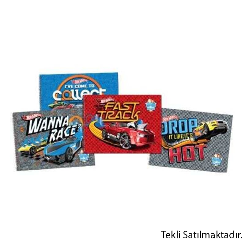 Gıpta Hot Wheels Resim Defteri Spiralli 15 Yaprak 35x50 Cm