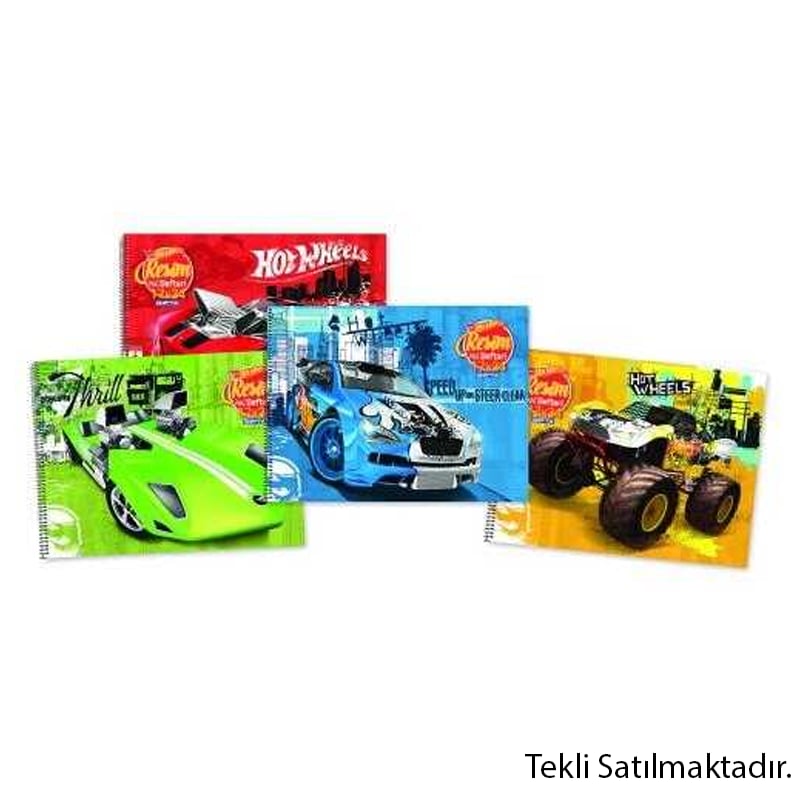 Gıpta Hot Wheels Resim Defteri Spiralli 15 Yaprak 35x50 Cm