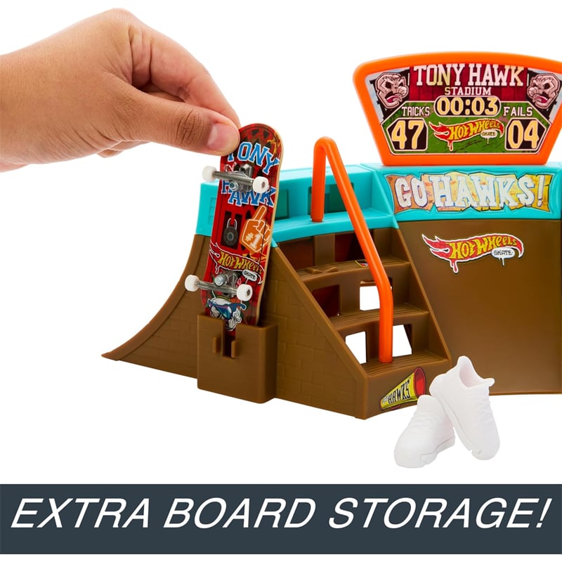 Hot Wheels Skate Parmak Kaykay Macerasına Başlangıç Seti HGT91 - Stadium Skatepark
