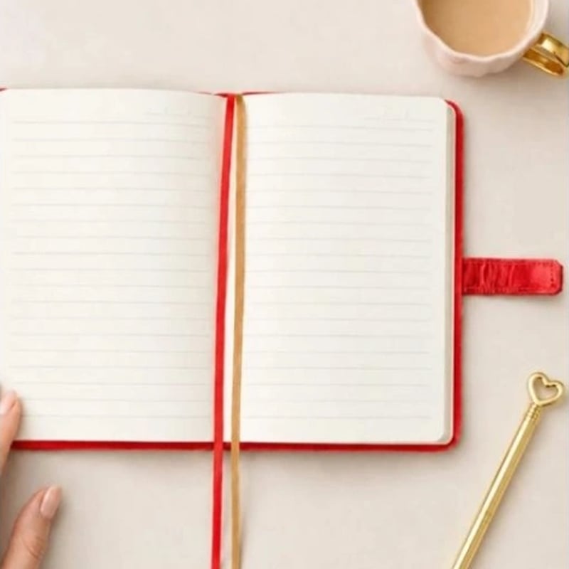 VıctorıaS Journals 126-2752 Hush Hush Kilitli Kutulu Ve Kalemli 100Gr.192Yp.Çizgili Defter - Kırmızı