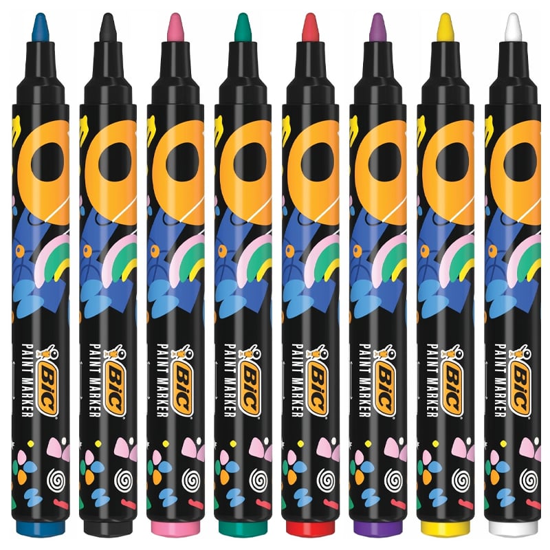 Bic İntensity Paint Marker Kalem 8 Renk Vivid Tonlar