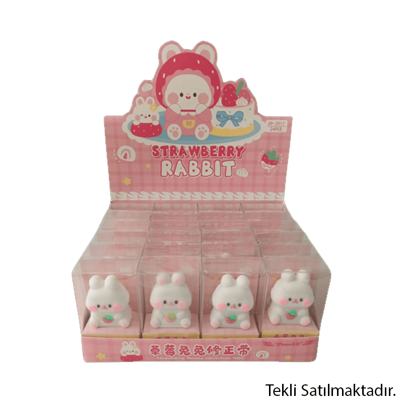 JOYZZJOYZ - FİGÜRLÜ TIPP-EX ŞERİT SİLİCİ (TAVŞAN)-1/8698560349756