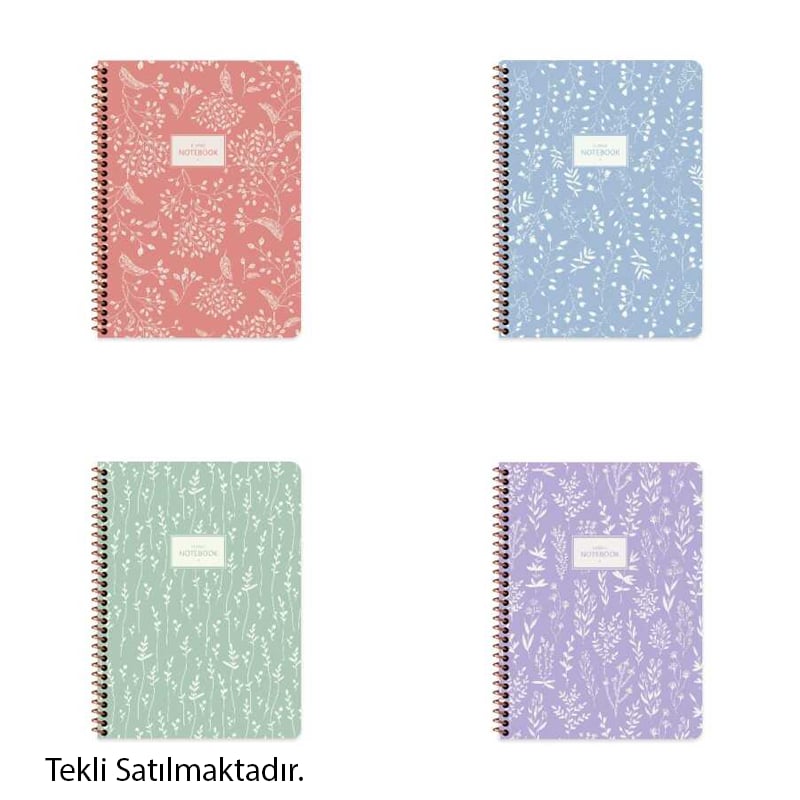 KESKİNCOLORKESKİN A4 80 YP.KAR.KP.SPR.PASTEL FLORA DEFTER 384912-99Y00050088