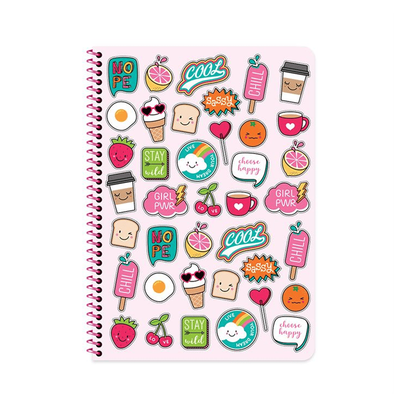 KESKİNCOLORKESKIN COLOR DEFTER A4 80YP ÇİZGİLİ SPİRALLİ SWEET FUN8693043145283