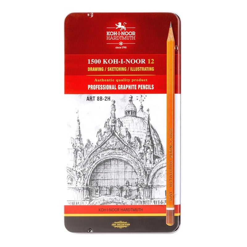 Koh-i Noor Dereceli Eskiz Cizim Kalem Seti 1502 8B-2H