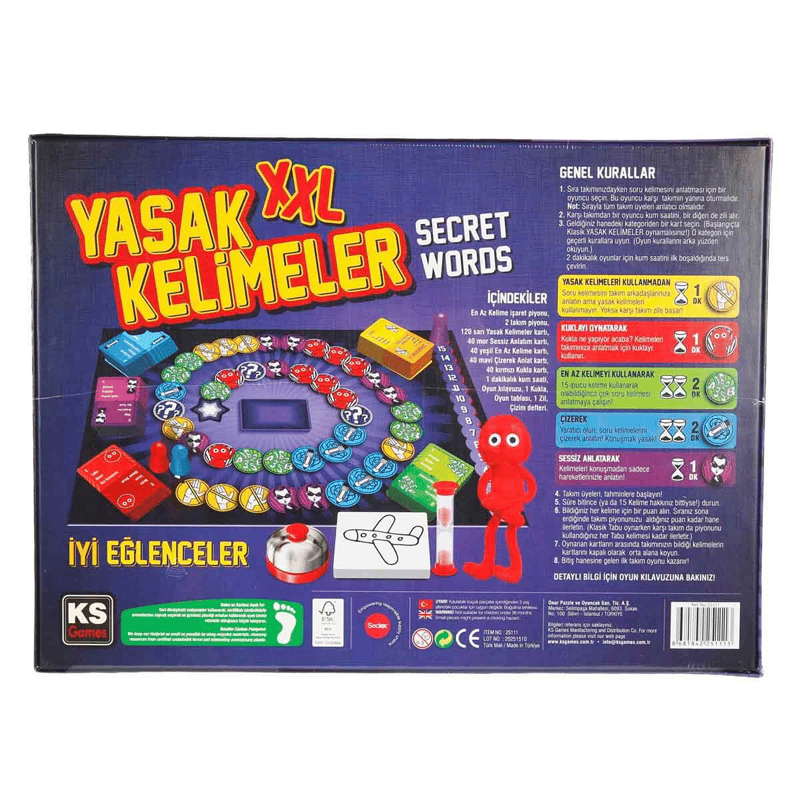 Ks Games Yasak Kelimeler Kutu Oyunu XXL