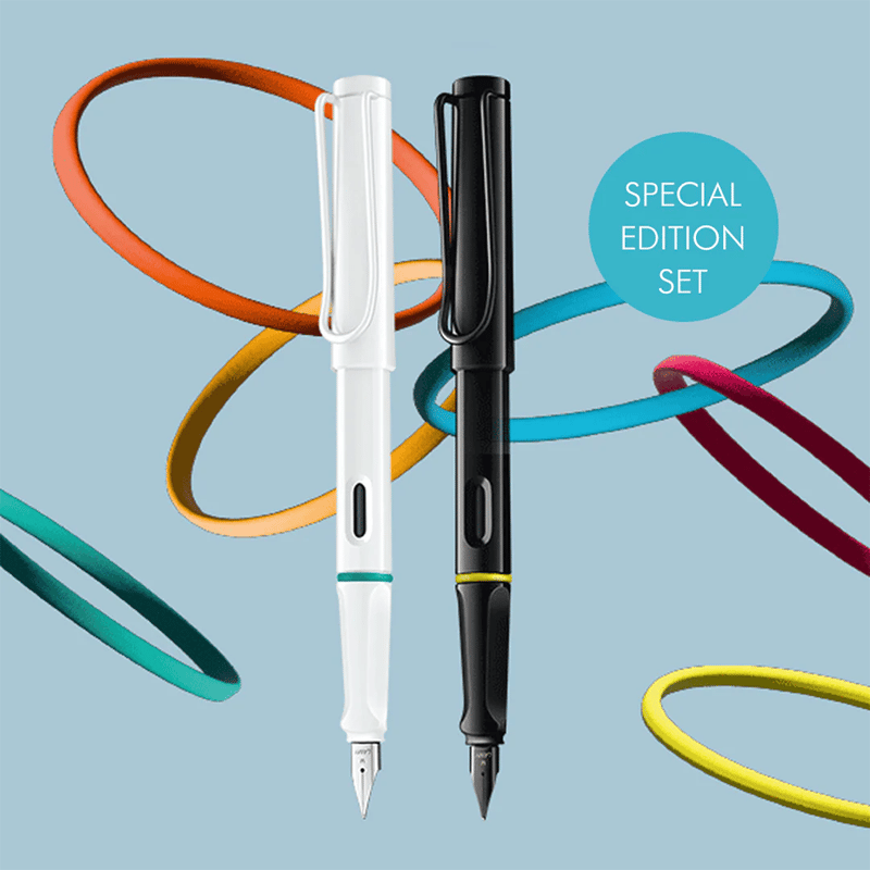 Lamy Safarı Dolma Kalem Metal Klıps M All Black Multı Coloured Rıngs Set