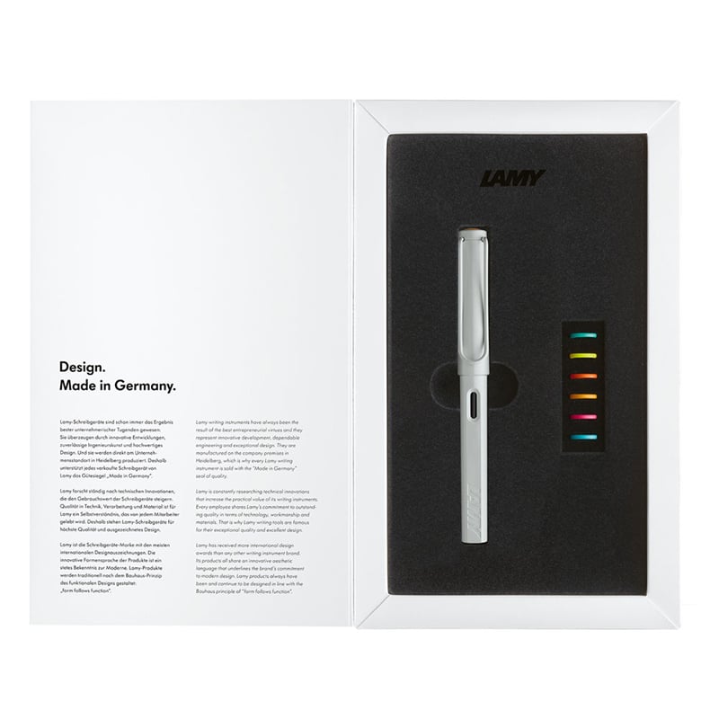 Lamy Safari Multicolor Dolma Kalem Seti All White M Uç