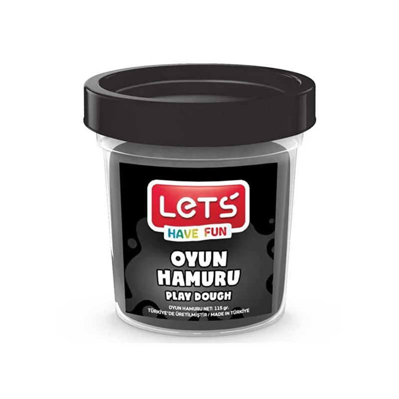 LETSLETS Tek Renk Oyun Hamuru Siyah 110 g8680679877749
