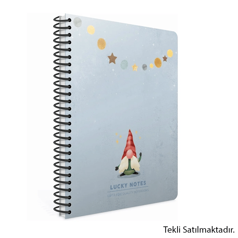 Lucky Notes Spiralli 80Yp Kareli Defter