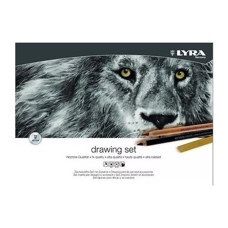 Lyra Drawing Çizim Seti 31 Parça Ahşap Kutulu