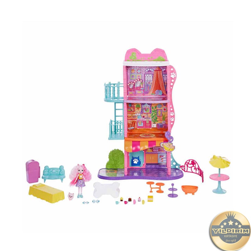 Mattel Enchantimals HHC18 Şehir ve Kafe Oyun Seti
