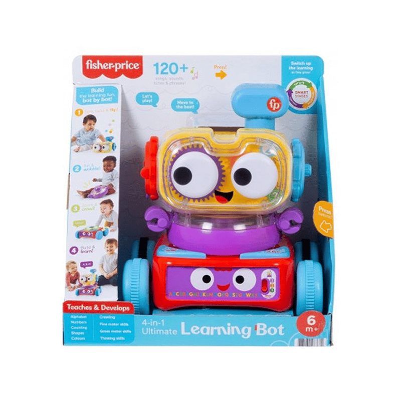Fisher Price 4ü 1 Arada Eğlenceli Robot (Türkçe-İngilizce) HCK43