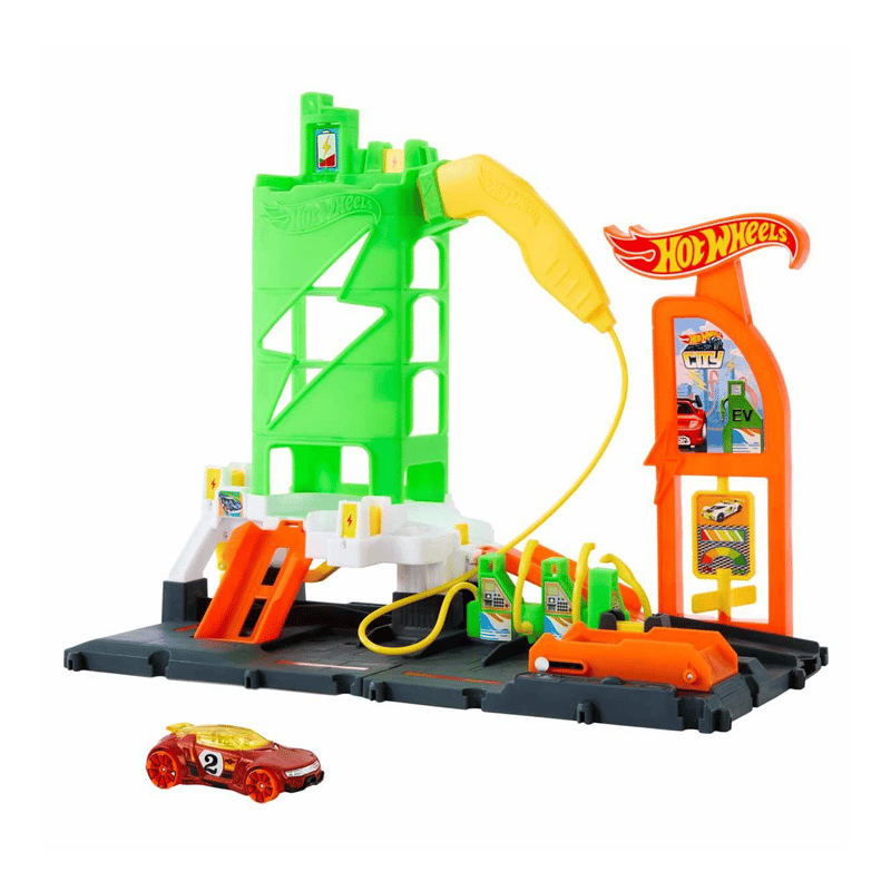 Hot Wheels Elektrikli Araç Şarj İstasyonu Oyun Seti HTN79