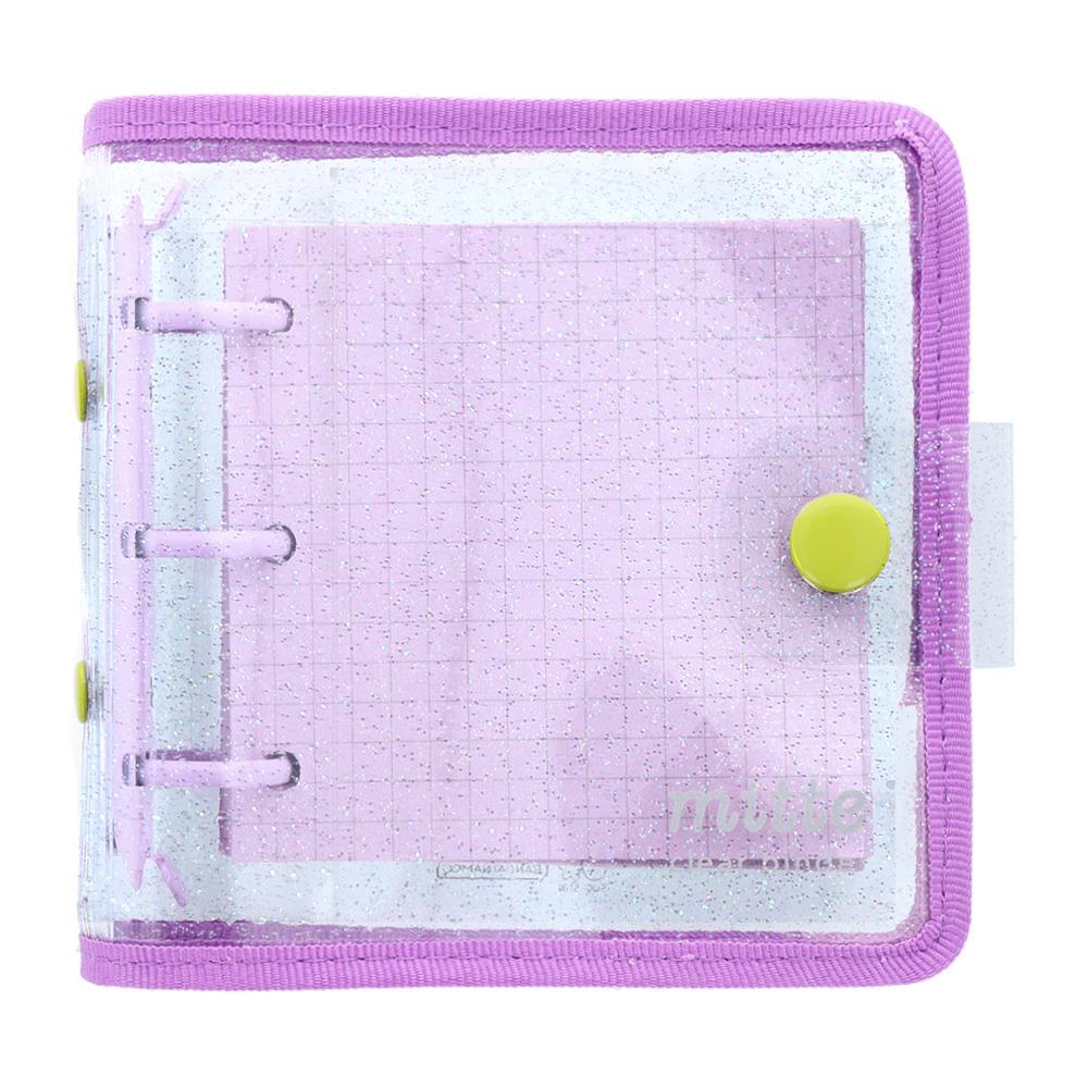 Mitte Mini Parıltılı Çıt Çıtlı Dosya Mor & Açık Yeşil 