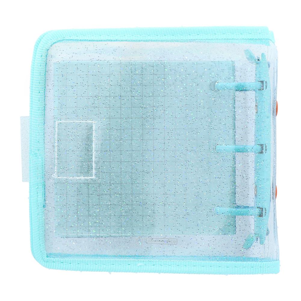 Mitte Mini Parıltılı Çıt Çıtlı Dosya Mavi & Turuncu