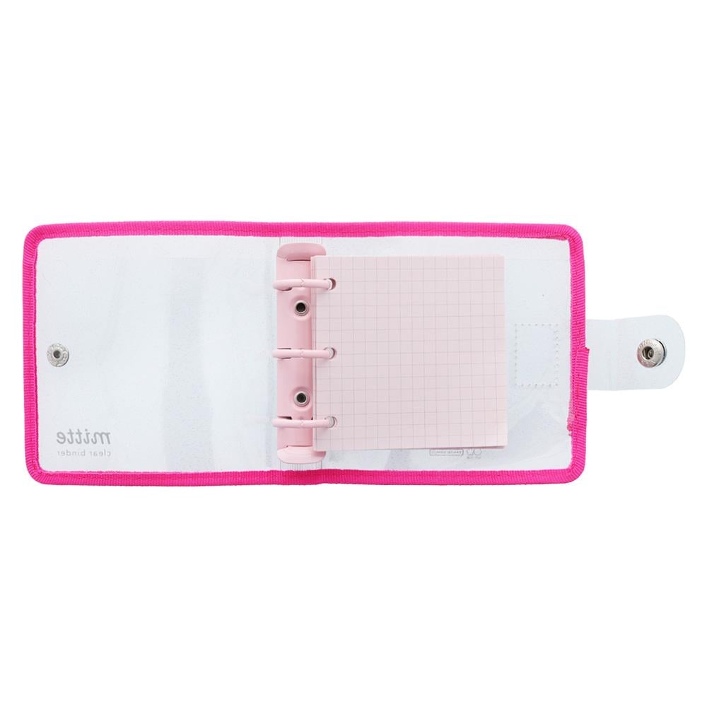 Mitte Mini Parıltılı Çıt Çıtlı Dosya Pembe & Mavi