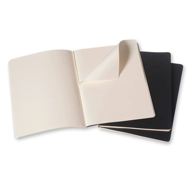 Moleskıne Cahıer X-Large Ruled Notebook Black (Çizgili 3Lü Paket Siyah)