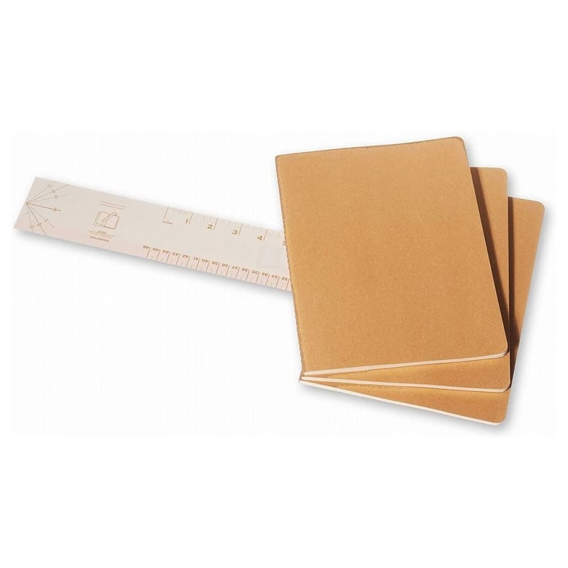 Moleskıne Cahıer X-Large Ruled Notebook Kraft (Çizgili 3Lü Paket Bej)