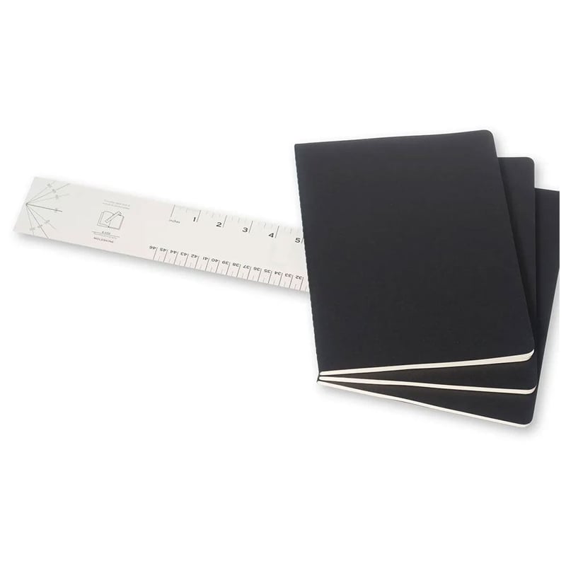 Moleskıne Cahıer X-Large Ruled Notebook Black (Çizgili 3Lü Paket Siyah)