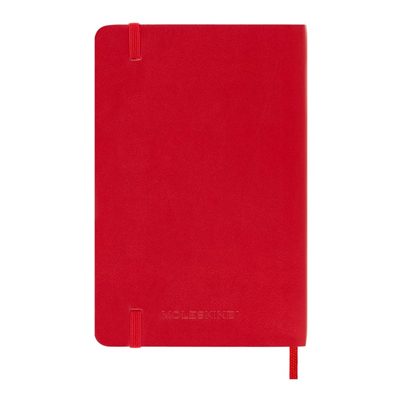 Moleskine Çizgisiz Kırmızı Defter Cep Boy Soft Kapak