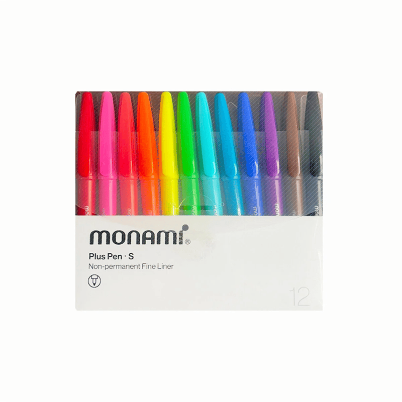 Monami Plus Pen S Fineliner 12 Li Set