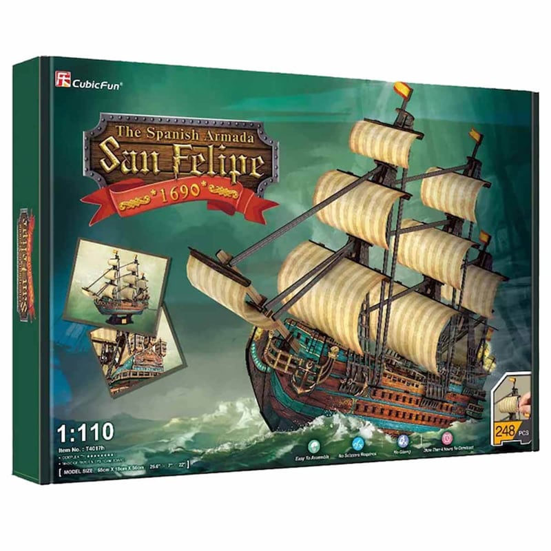 Cubic Fun The Spanish Armada San Felipe